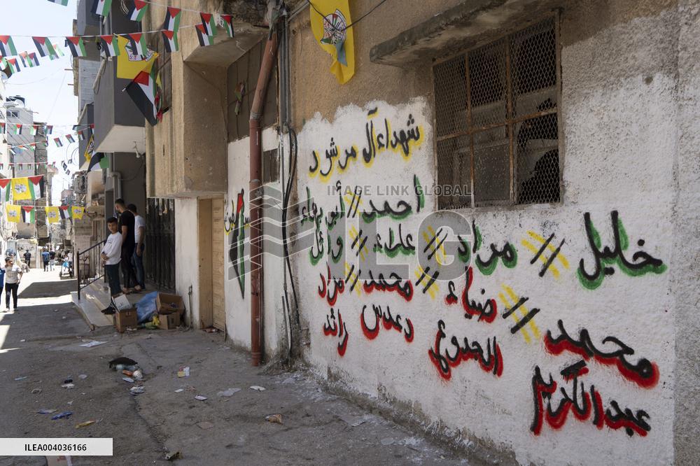 Balata Refugee Camp In The Occupied West Bank