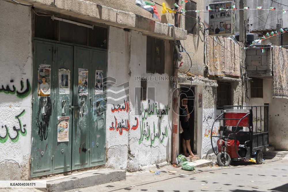 Balata Refugee Camp In The Occupied West Bank