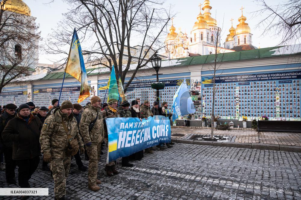 Memorial procession in honor of Heavenly Hundred Heroes takes place in Kyiv