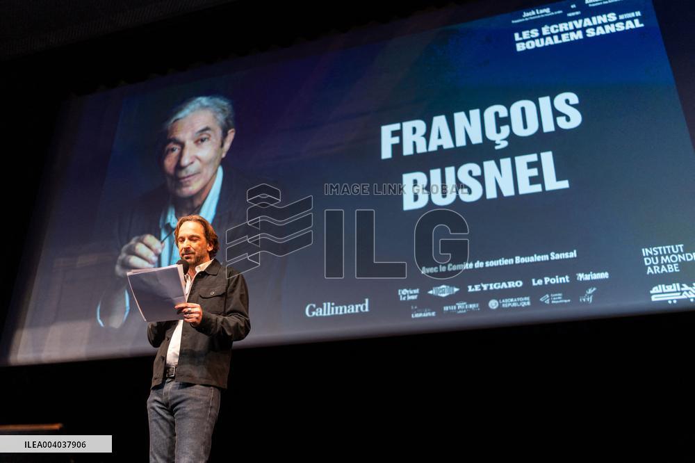 Event In Support Of Boualem Sansal - Paris