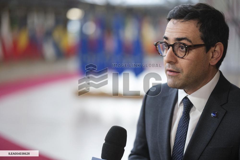 Stephane Sejourne At EU headquarters - Brussels