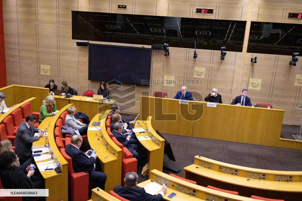 Hearing of Richard Ferrand at the French Senate - Paris RL