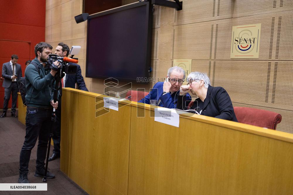 Hearing of Richard Ferrand at the French Senate - Paris RL