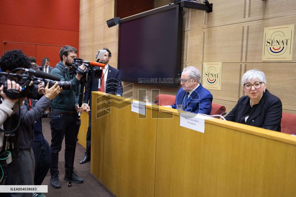Hearing of Richard Ferrand at the French Senate - Paris RL