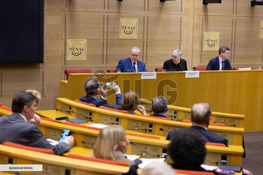 Hearing of Richard Ferrand at the French Senate - Paris RL