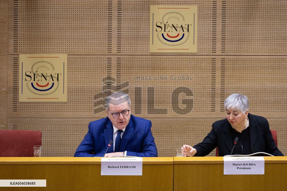 Hearing of Richard Ferrand at the French Senate - Paris RL