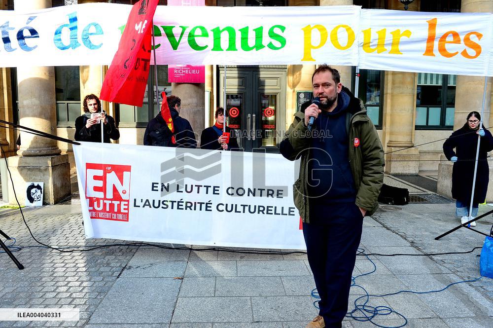 Culture Fights Back Rally In Front Of The Comedie Francaise - Paris