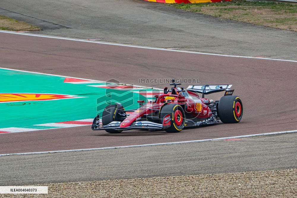 Leclerc Drives for The First Time the New Ferrari - Italy