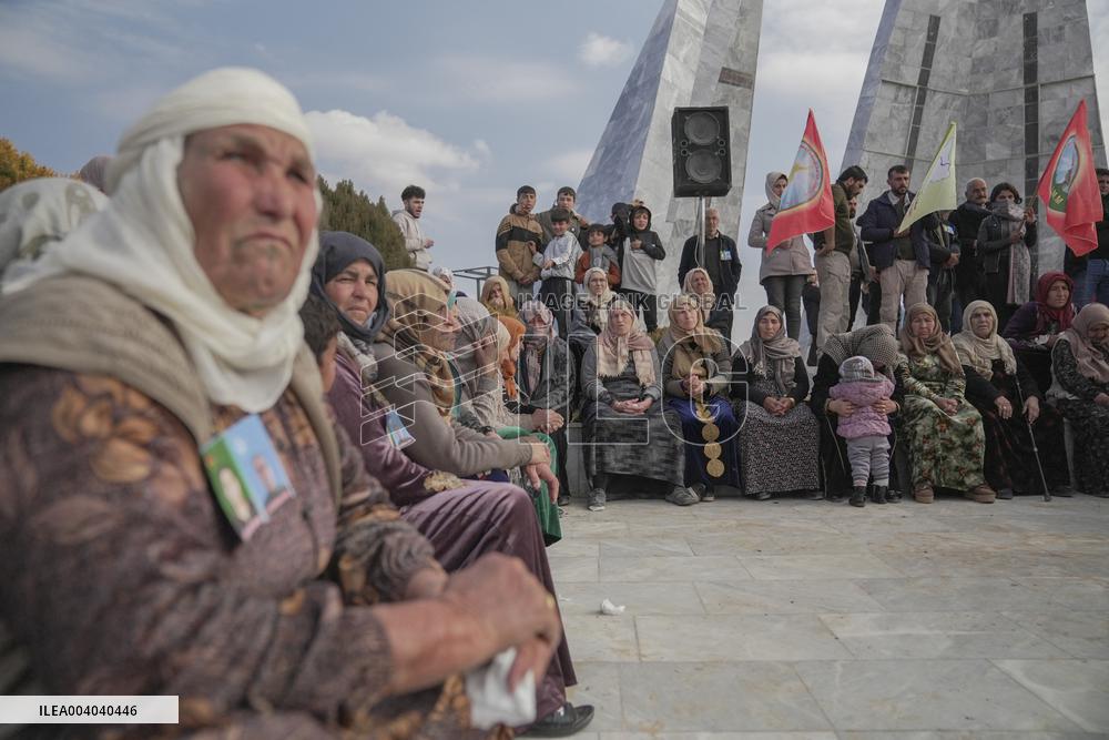 Funeral of two SDF fighters killed by Turkish-backed SNA - Kobani