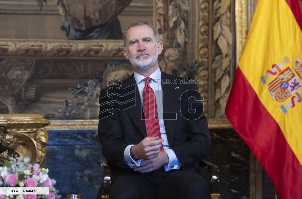 Royals Host Luncheon In Honor Of Egypt's President - Madrid