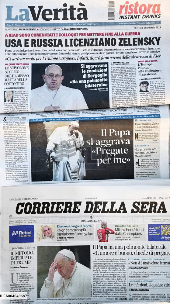 Italian Press About Pope Francis' Health - Rome