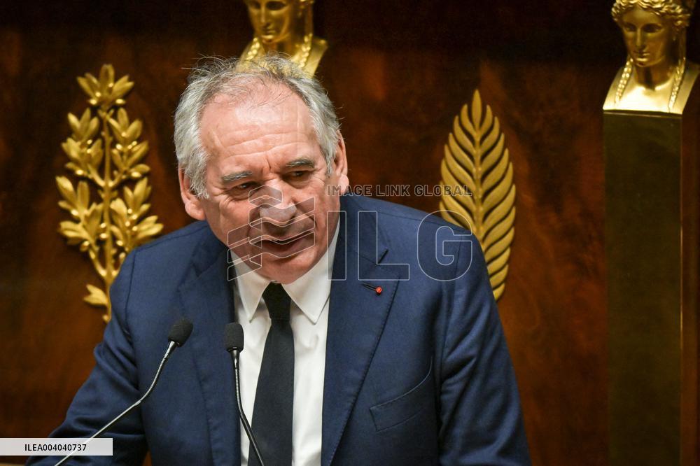 Speeches before motion of censure voting at the National Assembly in Paris - FA