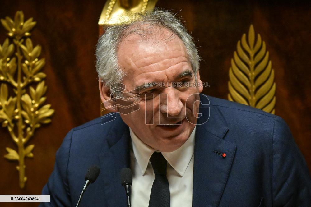 Speeches before motion of censure voting at the National Assembly in Paris - FA