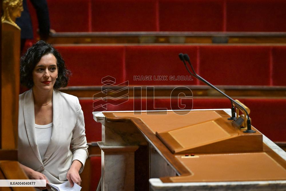 Speeches before motion of censure voting at the National Assembly in Paris - FA