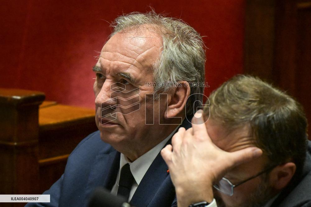 Speeches before motion of censure voting at the National Assembly in Paris - FA