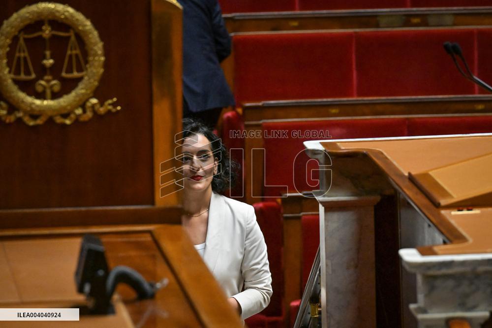 Speeches before motion of censure voting at the National Assembly in Paris - FA