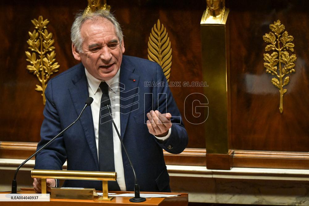 Speeches before motion of censure voting at the National Assembly in Paris - FA