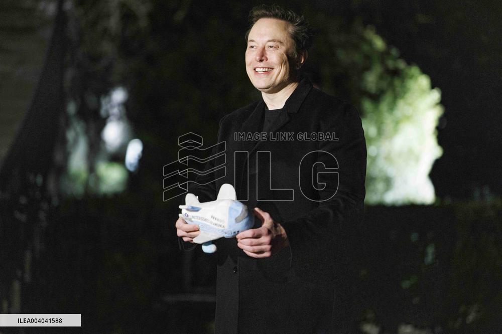 President Trump Arrives at White House with Elon Musk