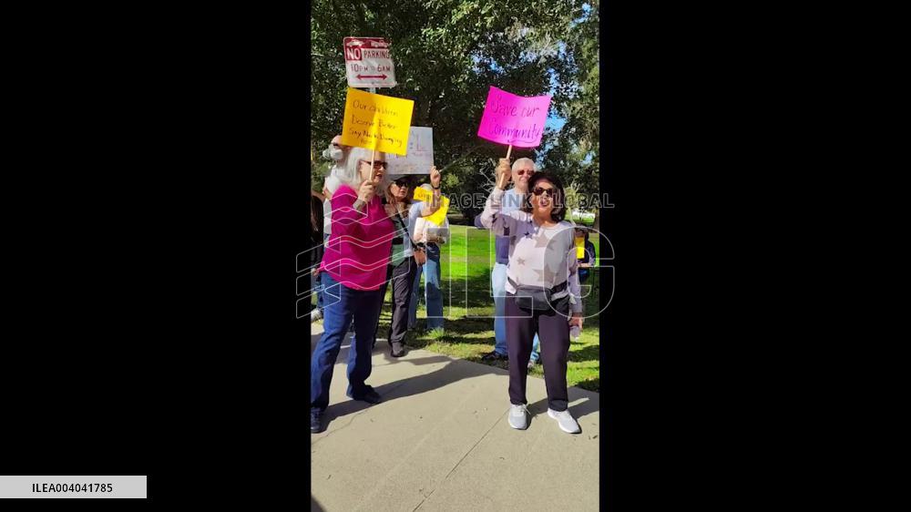 US: Granada Hills Residents Protest Over L.A. Fire Debris Disposal Plans