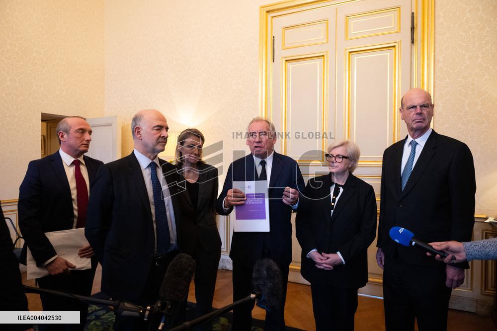 Pensions Report Results At Hotel Matignon - Paris