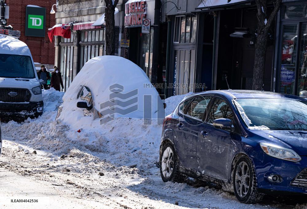 Snowstorm in Canada