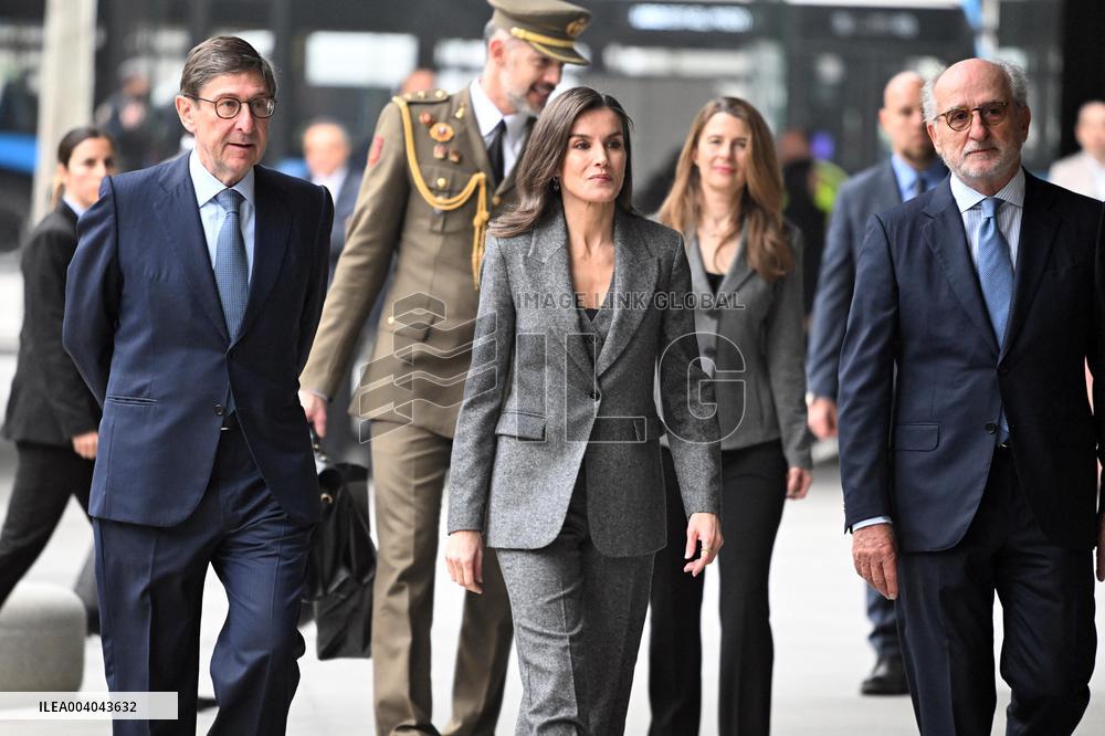 Queen Letizia At FAD Youth Board Of Trustees Meeting - Madrid