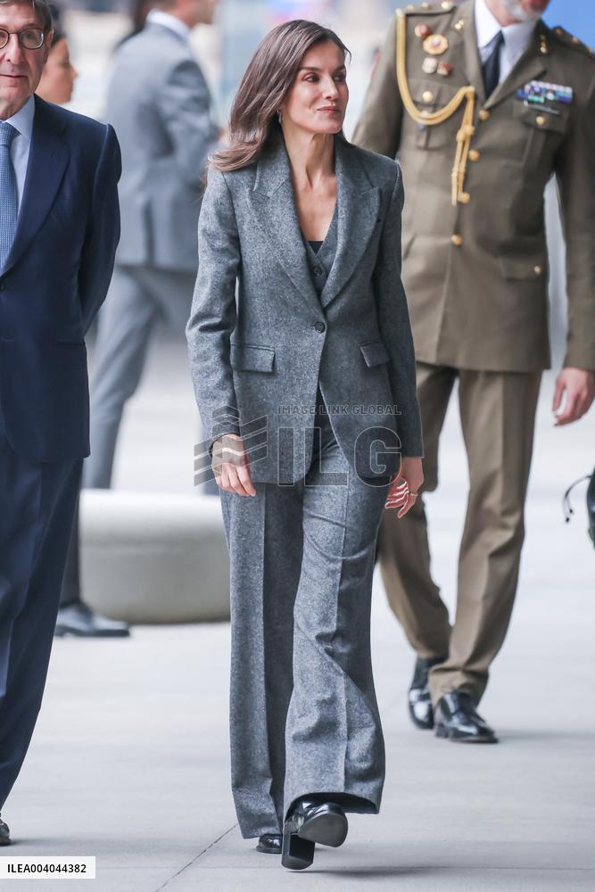 Queen Letizia At FAD Youth Board Of Trustees Meeting - Madrid