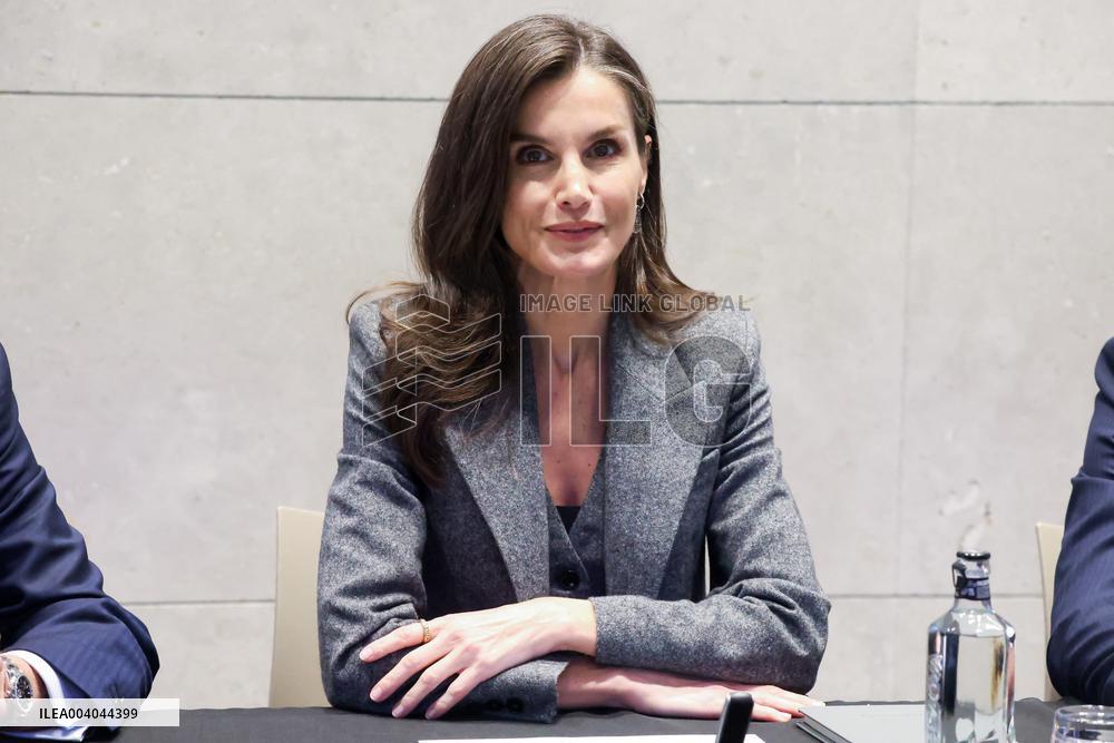 Queen Letizia At FAD Youth Board Of Trustees Meeting - Madrid
