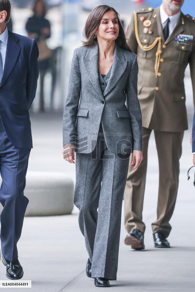 Queen Letizia At FAD Youth Board Of Trustees Meeting - Madrid