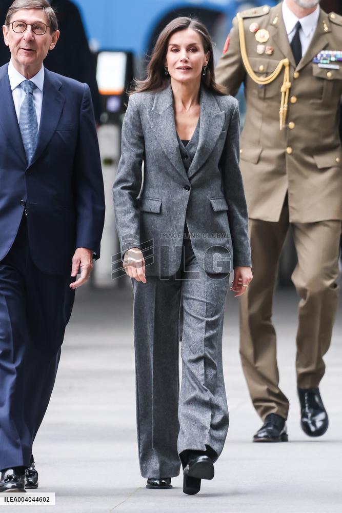 Queen Letizia At FAD Youth Board Of Trustees Meeting - Madrid