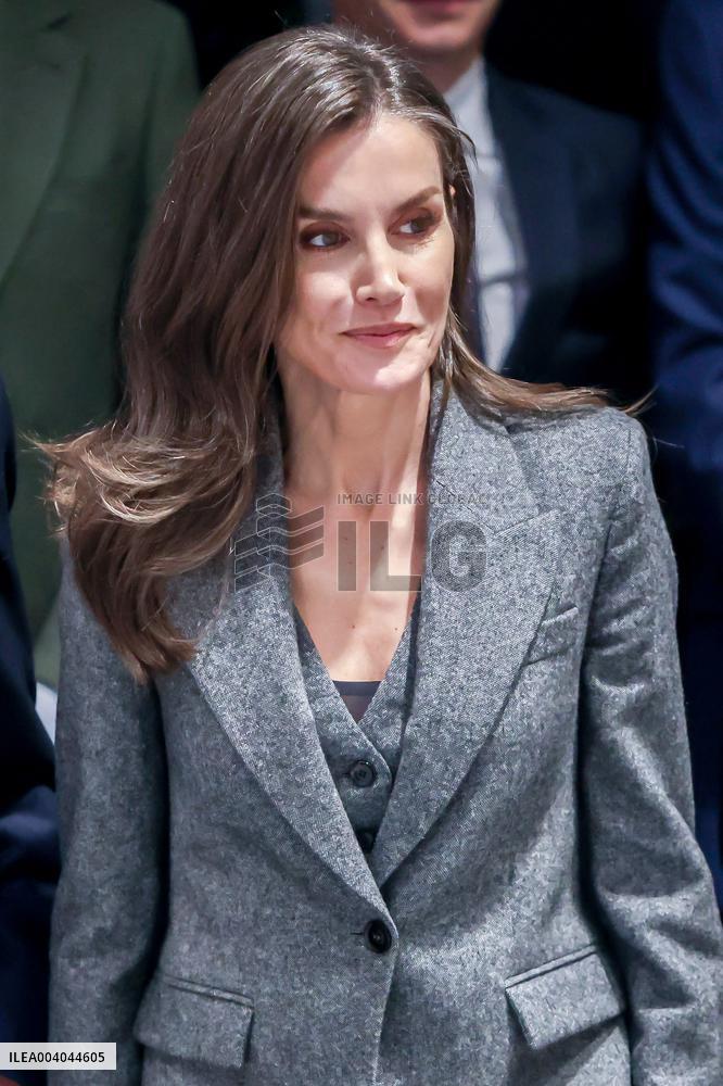 Queen Letizia At FAD Youth Board Of Trustees Meeting - Madrid