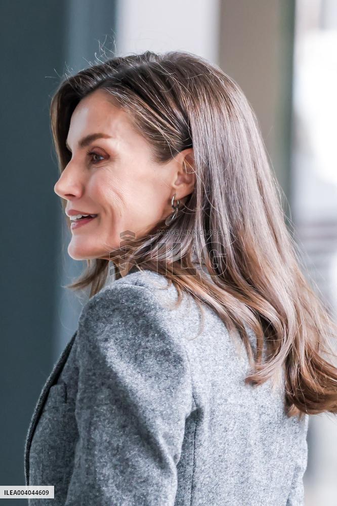 Queen Letizia At FAD Youth Board Of Trustees Meeting - Madrid