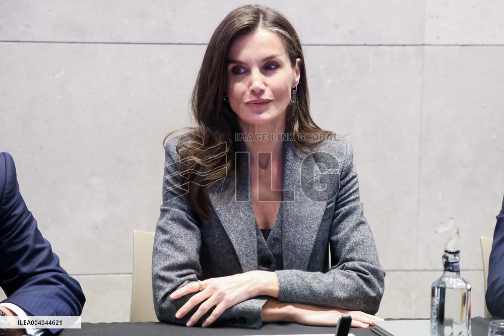 Queen Letizia At FAD Youth Board Of Trustees Meeting - Madrid