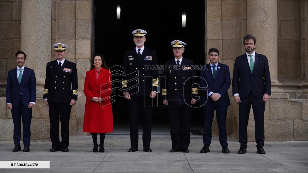 King Felipe VI visits the Military Arsenal of Ferrol - Coruna