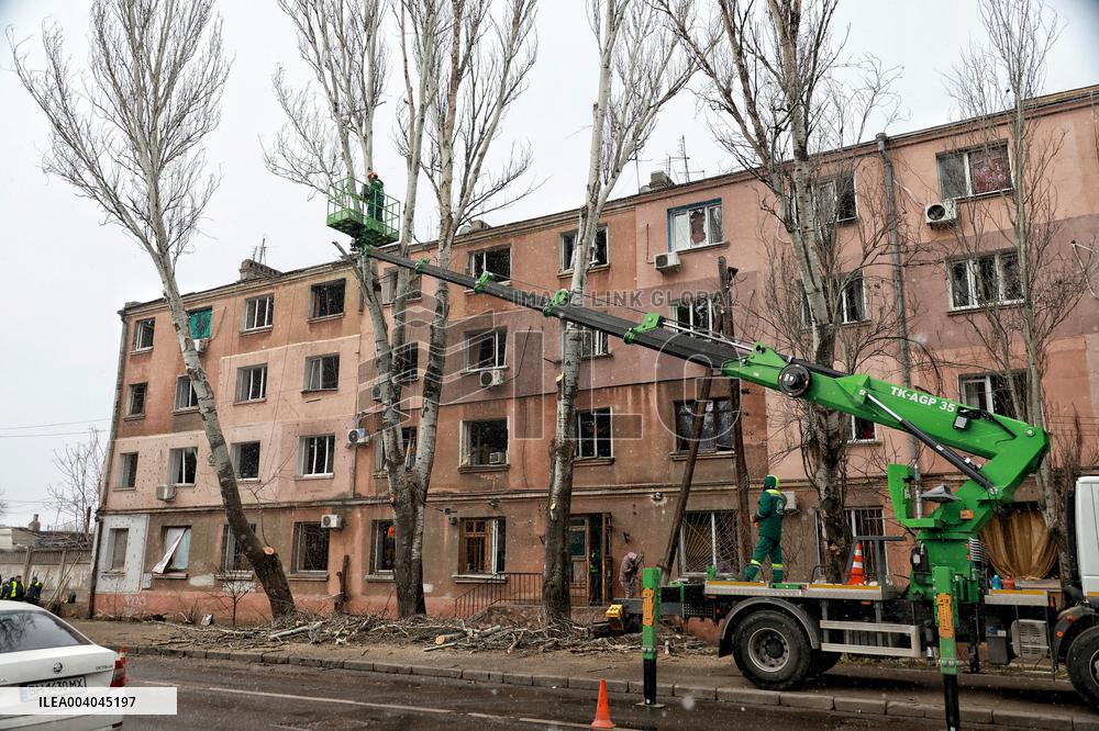 Odesa recovers from Russian drone attack