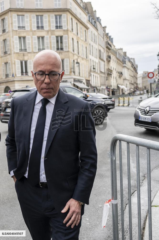 French President and Party Leaders Meet on Ukraine Crisis - Paris