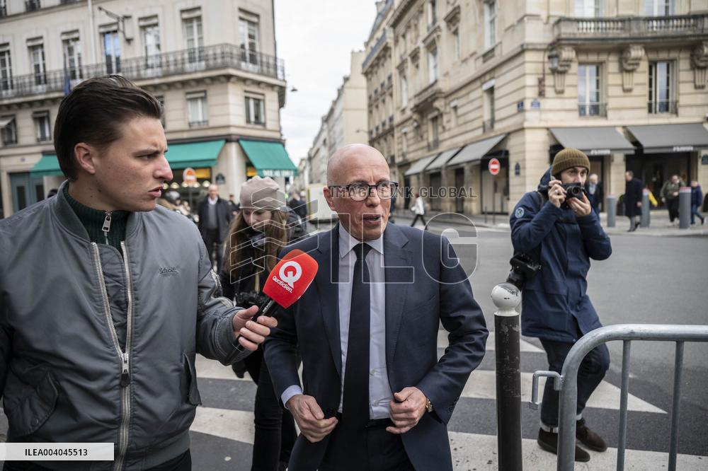 French President and Party Leaders Meet on Ukraine Crisis - Paris