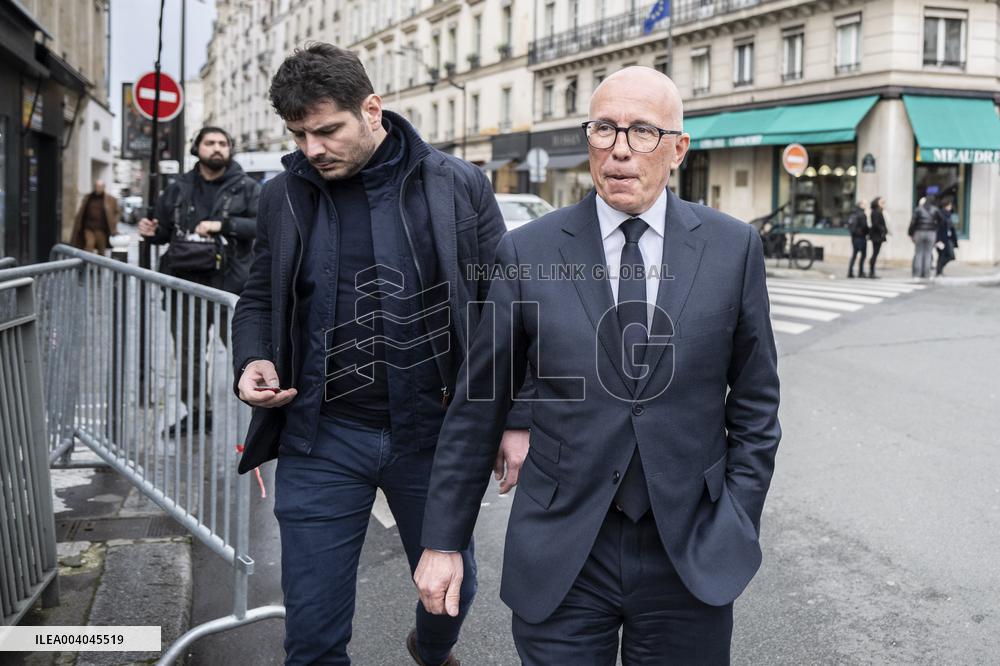 French President and Party Leaders Meet on Ukraine Crisis - Paris