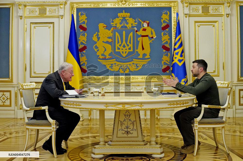 Ukrainian President Zelenskyy meets U.S. envoy Kellogg