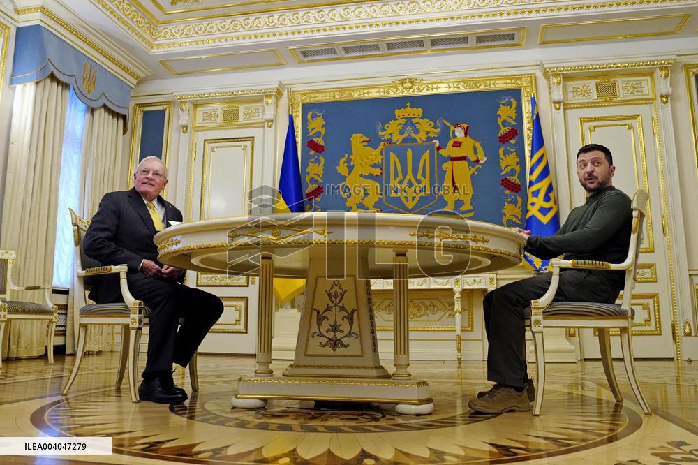 Ukrainian President Zelenskyy meets U.S. envoy Kellogg