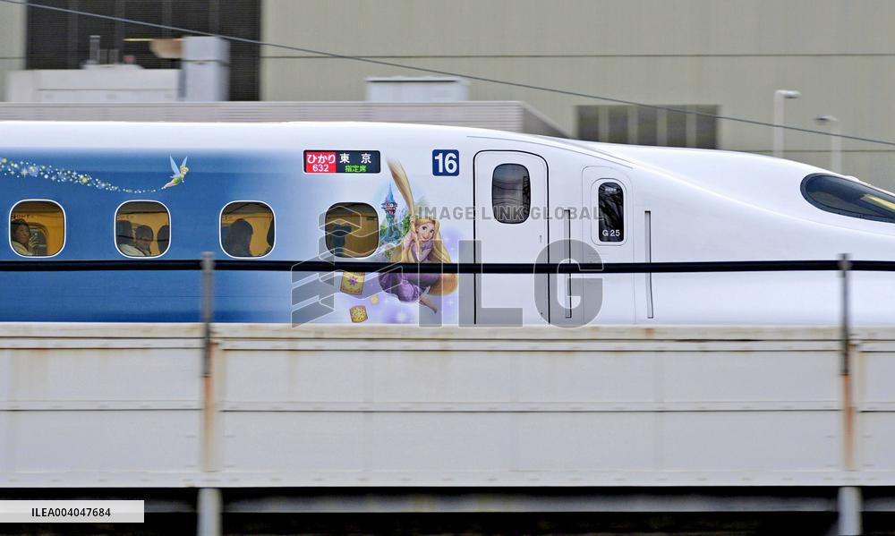 Disney-themed shinkansen bullet train