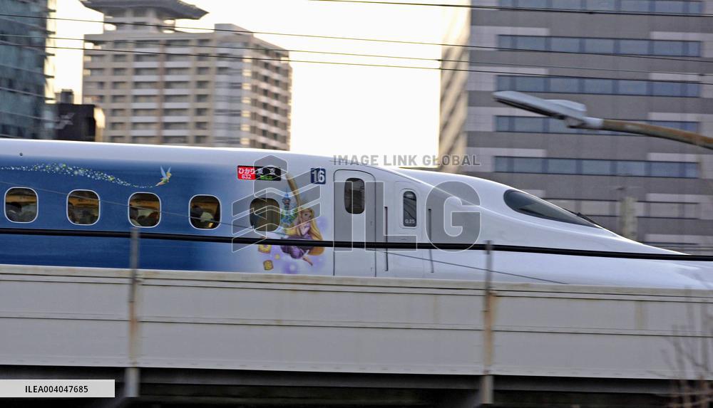 Disney-themed shinkansen bullet train