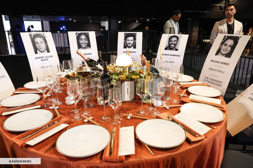 31st Annual Screen Actors Guild Awards Media Preview And Menu Reveal
