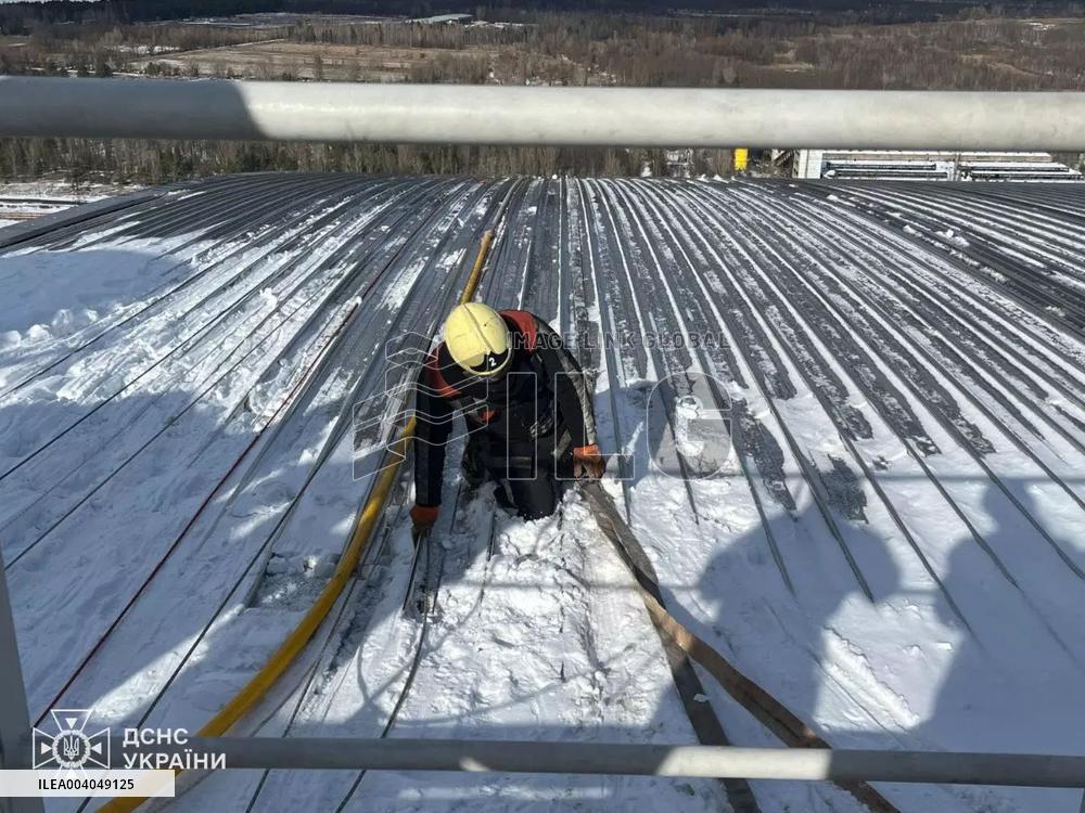 Chernobyl Nuclear Power Plant Repair Work in Progress