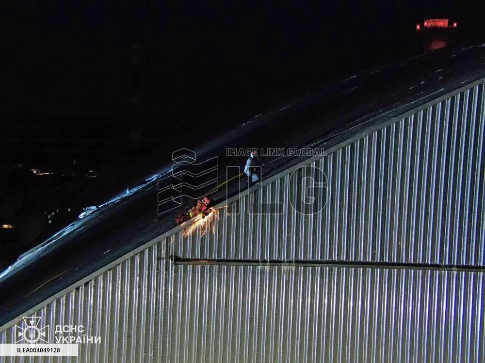 Chernobyl Nuclear Power Plant Repair Work in Progress