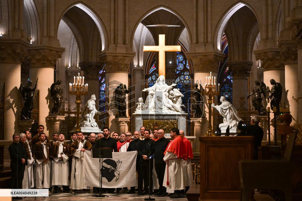 A Mass for Corsica at Notre Dame De Paris