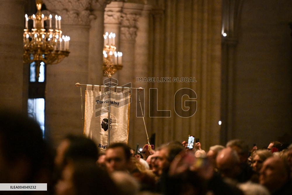 A Mass for Corsica at Notre Dame De Paris
