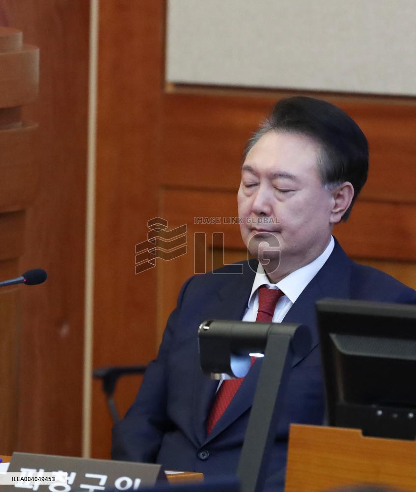 Yoon at His Impeachment Trial - Seoul