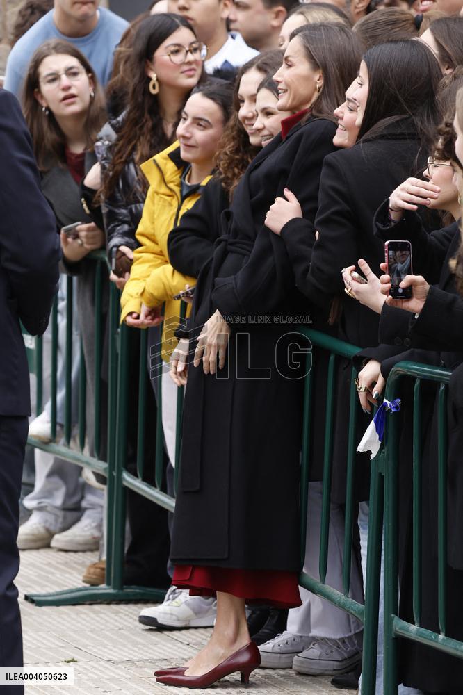 Queen Letizia Attends The 31st Cinema Week Of Tudela - Spain