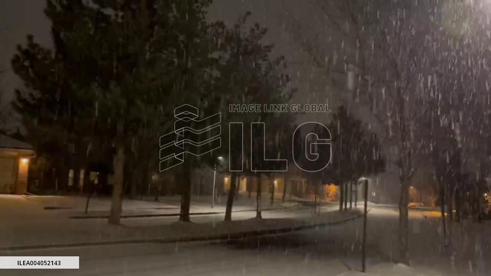 US: Snowstorm Batters Denver, Colorado, And Surrounding Areas